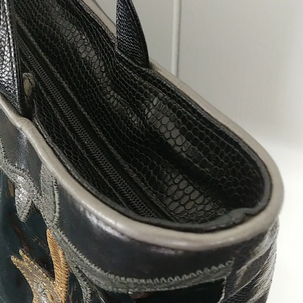Sharif Black Hand Bag - Picture 8 of 16